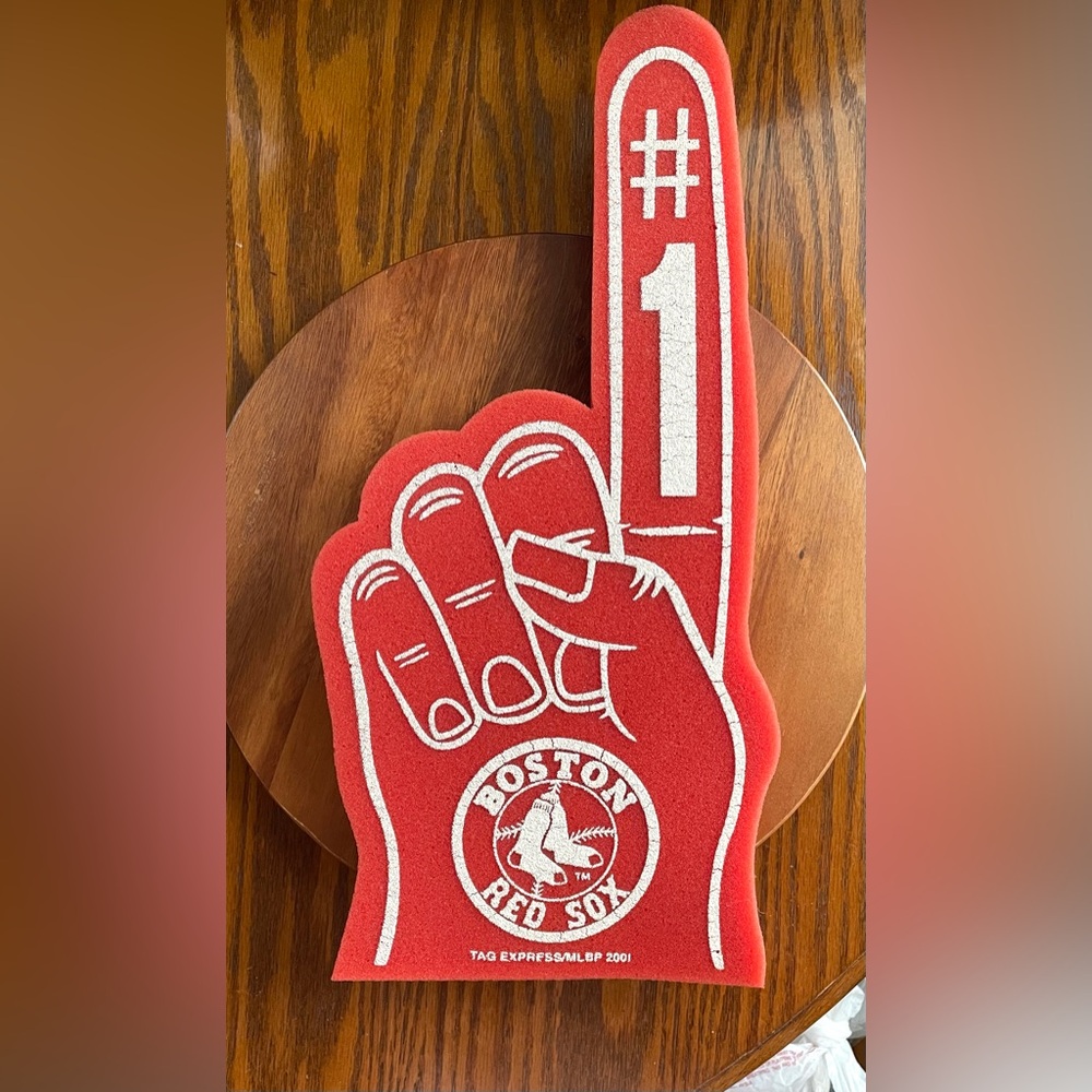 **VINTAGE** Boston Red Sox Foam Finger - MLB - Red - **EUC**
